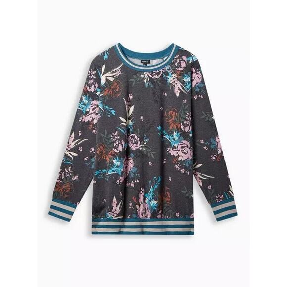 torrid Tops - Torrid Classic Fit Cozy Fleece Raglan Rib Trim SweatshirtSize 2(2x)